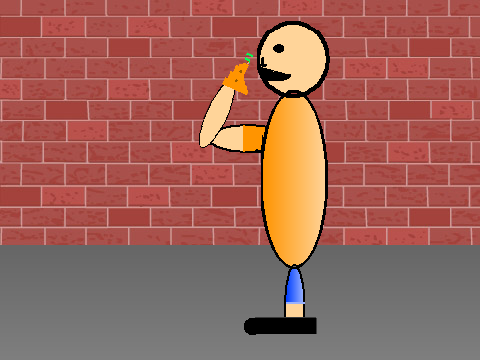 Animation of a Person Eating a Taco