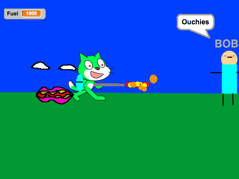 Flame  thrower Cat