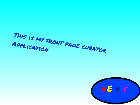 Front page curator application