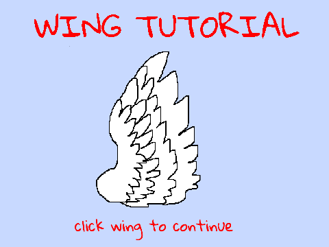 how to draw wings tutorial easy