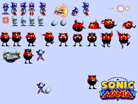 Metal and Robotnik Mania Sprites
