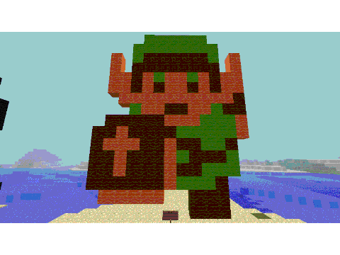 Minecraft pixel art... Link