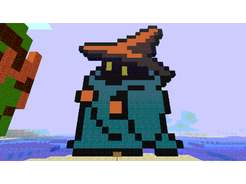 Minecraft pixel art... Dark Mage