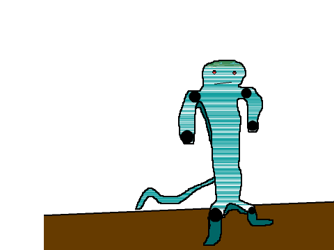 3d thing (with color.... with tail...... and joints)