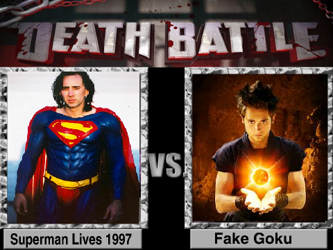 Death Battle Superman Lives 1997 vs Fake Goku
