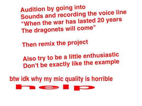 Wings of Fire Auditions
