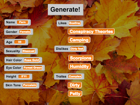 + Autumn OC Generator +