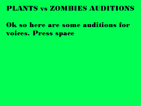 PvZ auditions (OPEN)