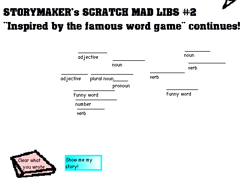 StoryMaker's Mad Libs #2