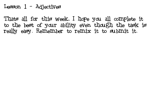 SWC - Early Learning - Adjectives remix