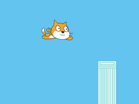 Flying cat!