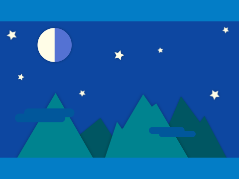 Nightfall Mountains