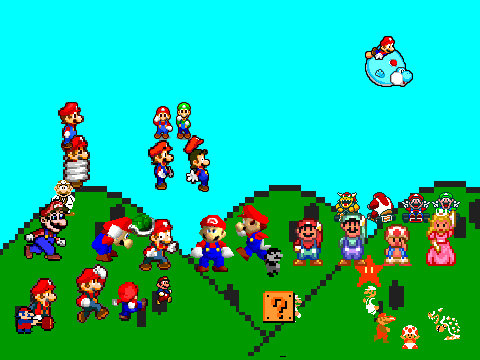 Mario Sprites, Sounds And Backgrounds