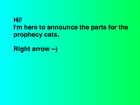 Prophecy of the stars: RESULTS!!!! 