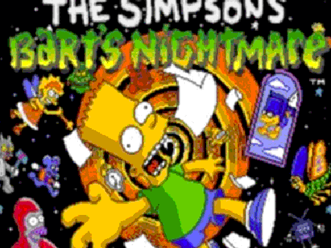 the simpsons:barts nightmare(snes)dream street