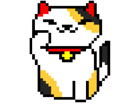 Neko Atsume~Ms. Fortune Pixel Art