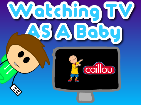Watching TV As A Baby