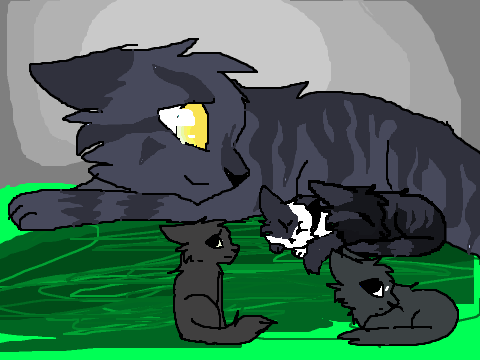 Shiverfur's first litter.