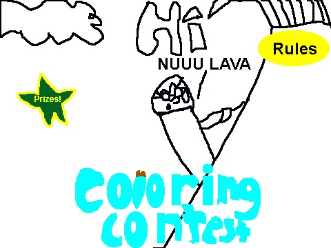 Coloring Contest-Climbing up the...Volcano?!?!