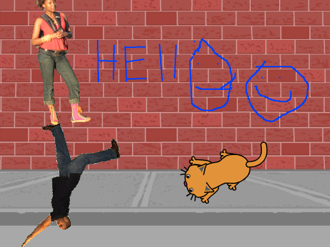 chick dude cat