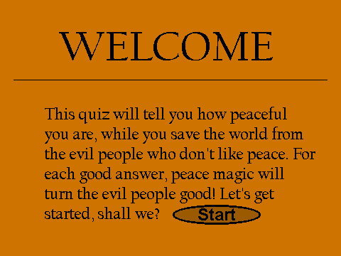 War vs Peace Quiz