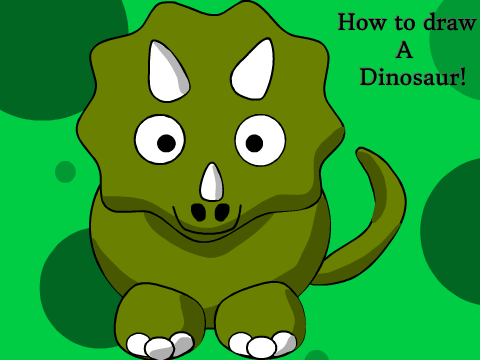 How to draw a Dinosaur