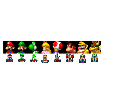 mario kart rostor finished