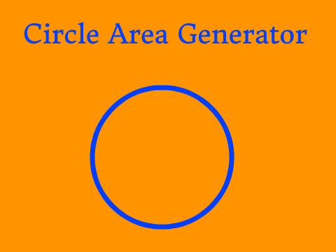 Circle Area Generator
