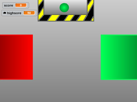 red & green
