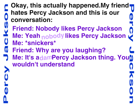 Percy Jackson Conversation