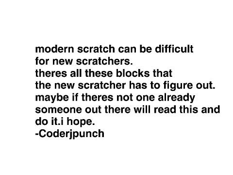 make a scratch intro!