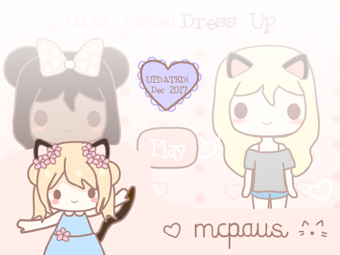 Cute Pastel Dress Up -  UPDATED 19th Dec 2017!