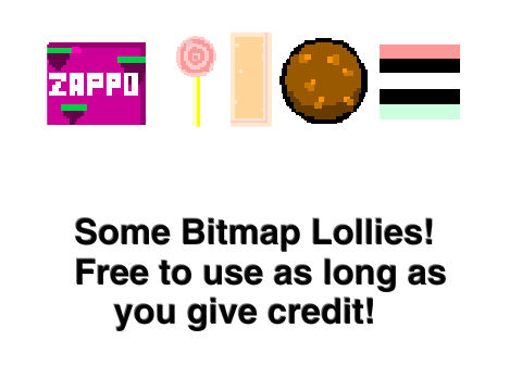 Some Bitmap Lollies! Free use!