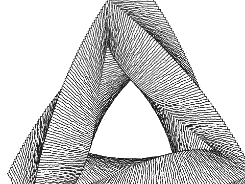 Messed up triangle. (Optical illusion????)
