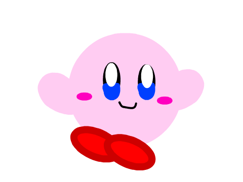 trying to draw kirby