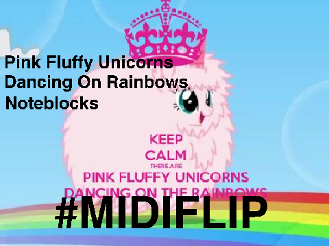 Corn Fluffy Unipink - Pink Fluffy Unicorns MIDIFLIP