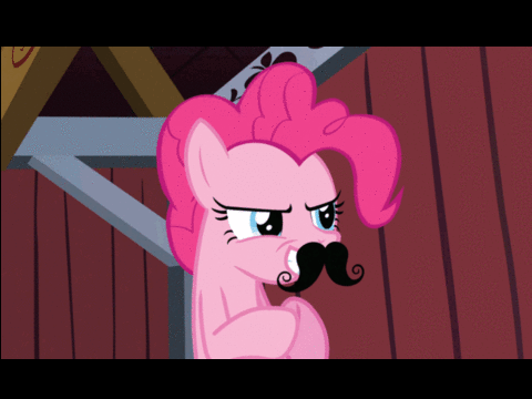 Pinky Pie With a Mustache Animation