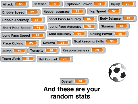 PES Stats Generator