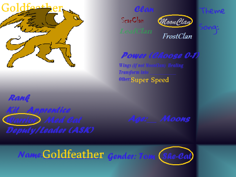 Goldfeather for WOTSN 