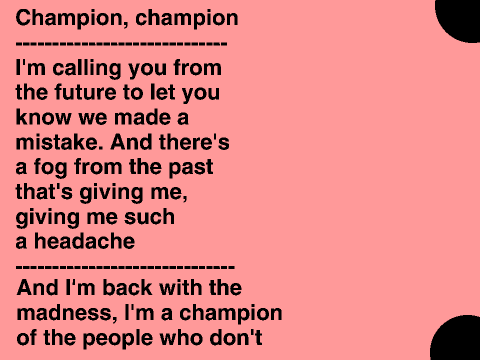 We're all Champions!