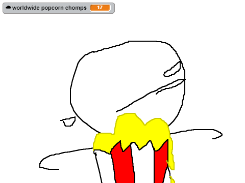 eat the popcorn 