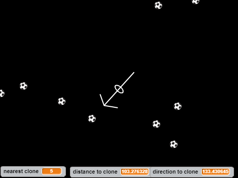 point at nearest clone