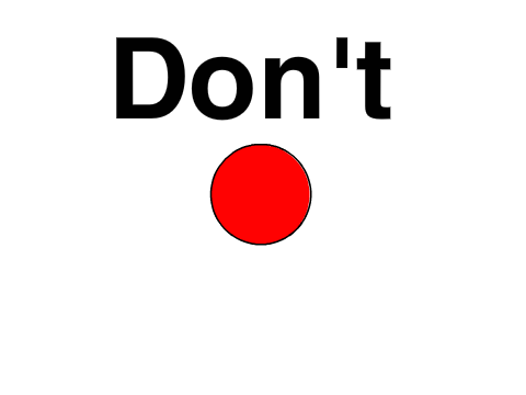 Don't Press It