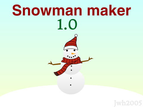 Merry snowman making!!