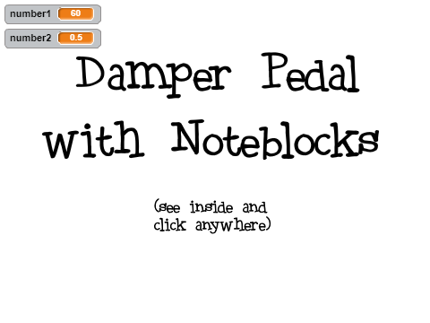 Damper Pedal with Noteblocks