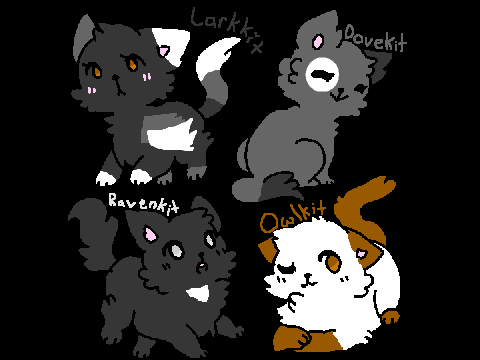 Feathernose and Pine's Kits