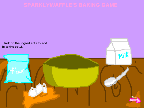 Bake a cake game
