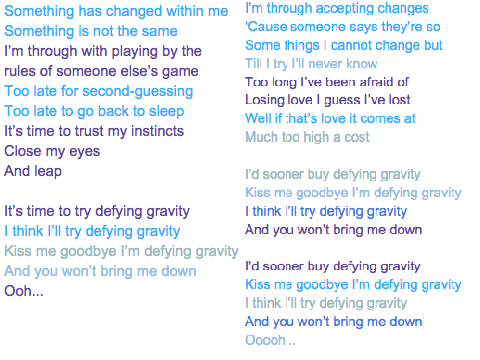 Alida+Coding Collab Defying Gravity (Splitting #1)