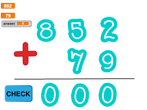 Addition problems