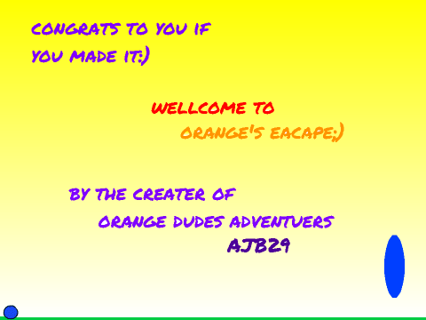 Orange's escape (now with 7 levels & music) remix